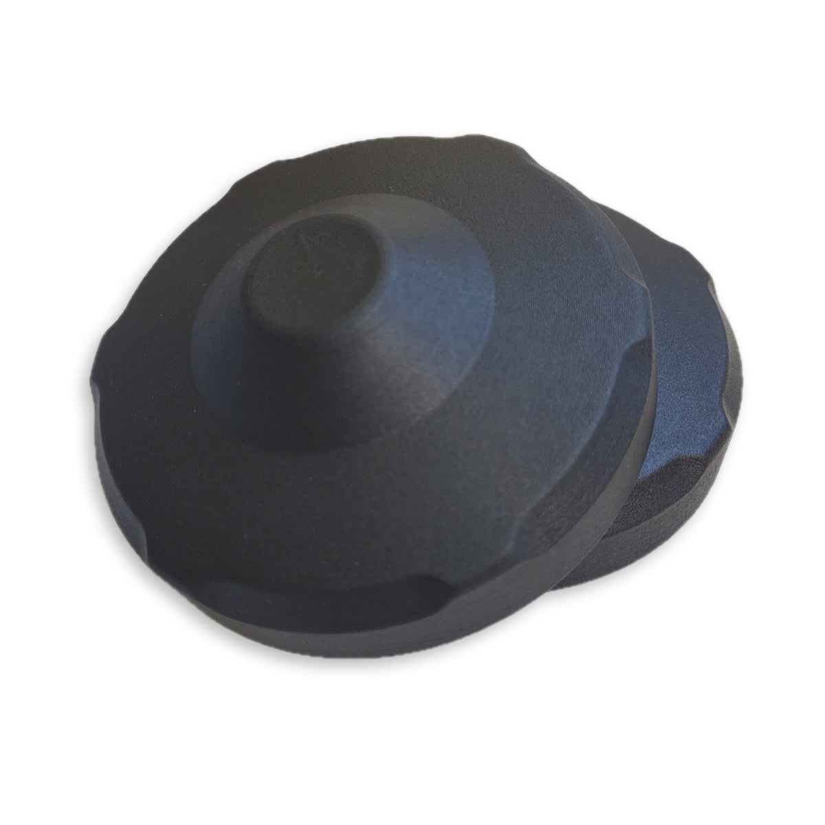 Plain smooth Holden strut tower cap without groove or lettering, black
