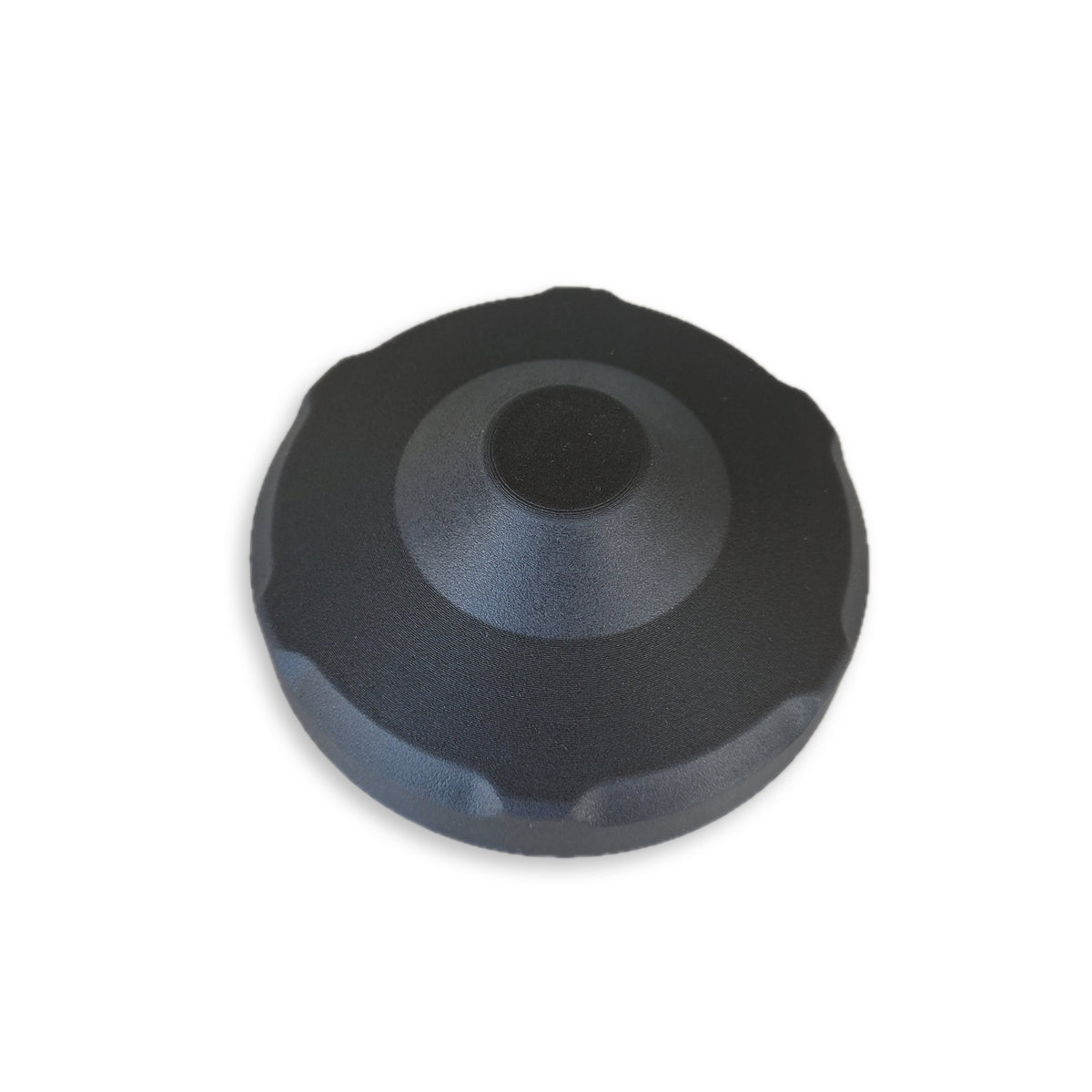 Plain smooth Holden strut tower cap without groove or lettering, black